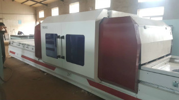 press PVC membrane on cabinet door